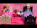 Download Lagu Go to bed ! Elsa \u0026 Anna toddlers - bedtime - breakfast morning routine - Barbie dolls