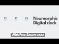 How to create a neumorphic digital clock by HTML CSS and Vanilla JavaScript codeWithMood