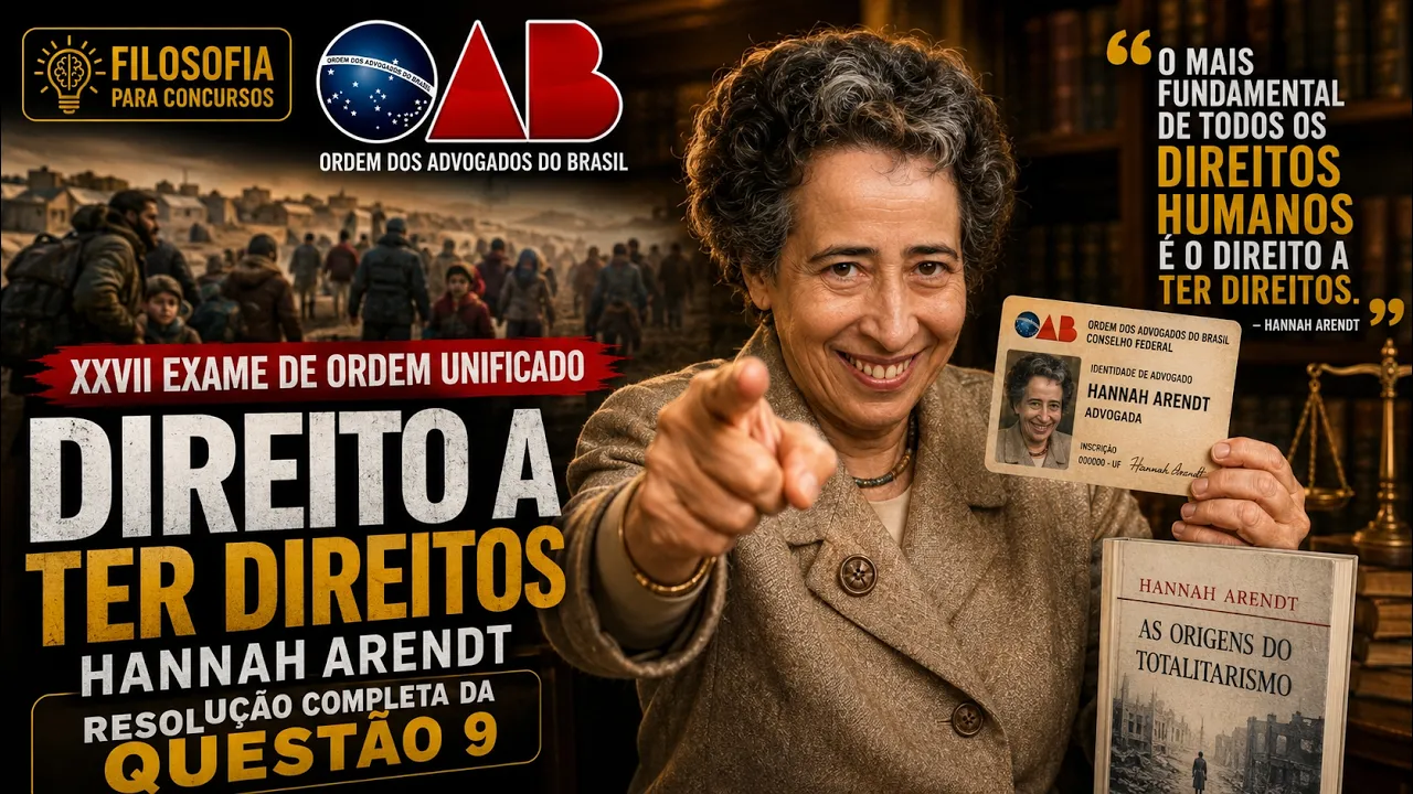 Hannah ARENDT na Prova da OAB de Filosofia do Direito