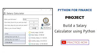 How to build Salary Calculator using python Python projects and exercises