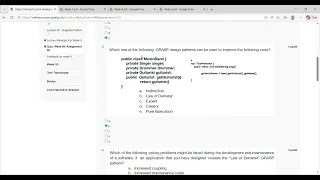 Object Oriented System Development Using UML Java And Patterns NPTL Week 9 Assignment answers