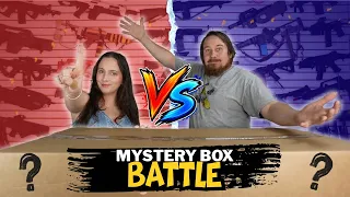 Husband VS Wife $150 Airsoft Unboxing Battle! (Evike Mystery Box X2!)