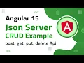 2 Angular 15 CRUD with Bootstrap UI json-server angular 15 tutorial