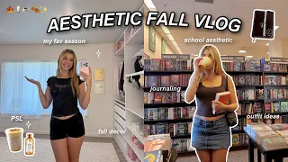 I'M READY FOR FALL! | oufit ideas, fall drink order, room decor, school aesthetic & pinterest inspo!