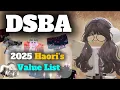 【DSBA】2025 Haori’s Value List | Demon Slayer Burning Ashes