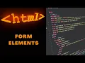 21 HTML Form Elements