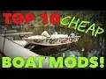 Top 10 CHEAP Fishing Boat HACKS