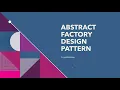Abstract Factory Design Pattern in detail with Code and Explanation Interview Question