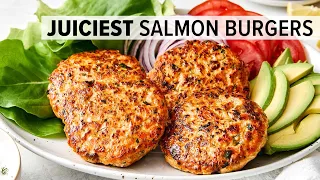 SALMON BURGERS | These are insanely good!