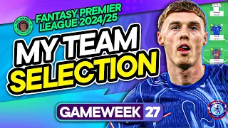 MY FPL GW27 TEAM SELECTION & TRANSFER PLANS ♻️ Salah Captain? | Fantasy Premier League Tips 2024/25