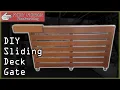 DIY Sliding Deck Dog Gate