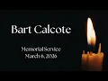 WMC Livestream Memorial Service for Bart Calcote