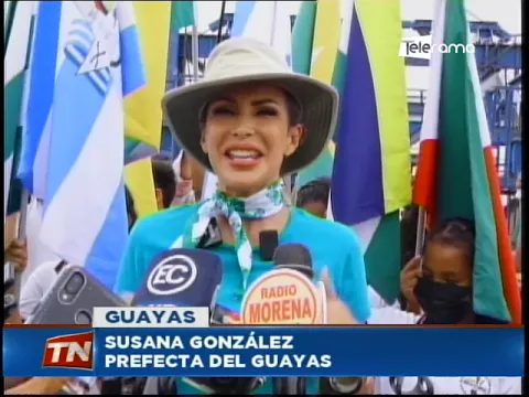 Prefecta constató el avance de la construcción del puente de Colimes