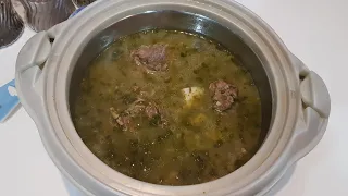 طريقة عمل القلقاس باللحم الموزات 