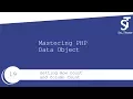 Mastering PHP Data Object Getting Row count and Column Count