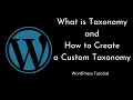 How to create a Custom Taxonomy WordPress Beginners Tutorial Tutorial - 13