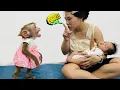 Download Lagu Diana the monkey is angry with her mother for not letting ! baby go out.
