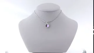 AVA Purple Gumdrop Pendant