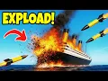 Download Lagu Most Realistic MISSILES VS TITANIC Destruction! Roblox