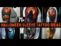 Halloween Sleeve Tattoo Designs