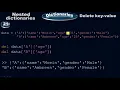 How to delete a key-value pair in nested dictionary by using del function - Python by