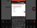 Commands for Logarithms in mathematica Wolfram cloud