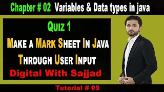 Make a marks sheet in java through user input urdu hindi Java Tutorial 09