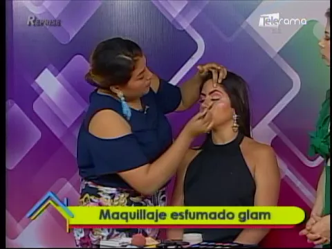 Maquillaje esfumado glam