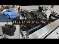 How to LS Swap A Foxbody Mustang - Complete Guide including AC
