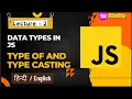 Mastering JavaScript Basics Data Types Primitive Reference casting JavaScript Tutorial 2023