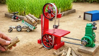 diy tractor mini wood cutting machine science project ||   @KeepVilla
