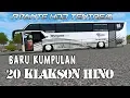 Paling Baru!! Kumpulan 20 Suara Klakson HINO 2019 | 20 Klakson Hino Bussid