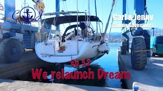 Ep. 32 We relaunch our Bavaria 47 – Carl and Jenny