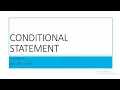 Conditional Statement in Programming in Twi Lesson 5