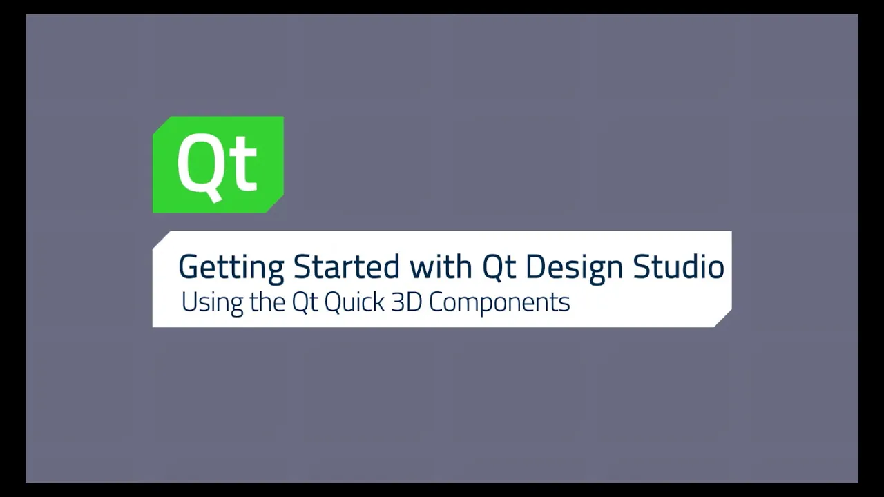 Getting Started with QDS - Using the Qt Quick 3D Components