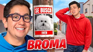 LE HICIMOS CREER A MI HERMANO QUE NUESTRO PERRITO SE PERDIÓ - BROMA