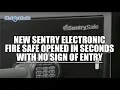 New Sentry Electronic Fire Safe Opened in Seconds with No Sign of Entry Mr Locksmith