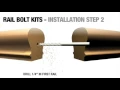 Connecting Stair Rails with Surewood-LNL Rail Bolt Kits