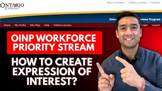 OINP Expression of Interest Workforce Priority Step by Step Guide 2026