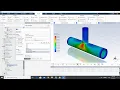 Getting Started Pipe Tee 1-way Fluid-Solid Interaction in Ansys Fluent
