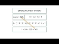 C Program To Find Strong Number