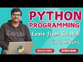 PYTHON TUTORIAL FOR BEGINNERS IN 11 HOURS in ENGLISH BASIC PYTHON PROGRAMMING DATA SCIENCE