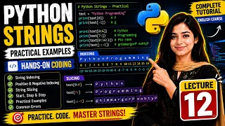 Python Full Course for Beginners Lecture 12 Python Strings Practical Examples