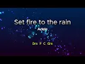 Set fire to the rain by Adele chords