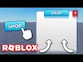 How to make Animated Opening Shop Gui in Roblox 2024