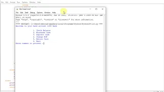 developing a Simple Banking Program in Python
