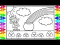 How to Draw a LEPRECHAUN Step by Step for Kids St Patrick s Day Drawing and Coloring Pages Kids