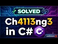 Solving Ch4113ng3 in C Codewars 7 Kyu Walkthrough