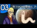 Muscle parasites and gut worms at the same time Things are looking bleak RimWorld Gameplay 03