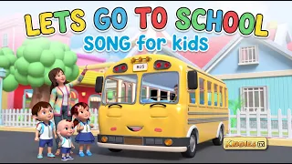 Let's Go to School! 🎒 Fun Back to School Song for Kids | Nursery Rhymes & Learning Songs | KiddiesTV